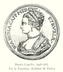 Bianca Capello, 1548-1587, door Pastorino, Cabinet de Paris